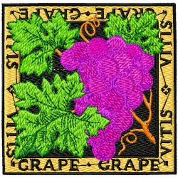 Grapes Embroidery Design 9 Grapes Embroidery Design 9